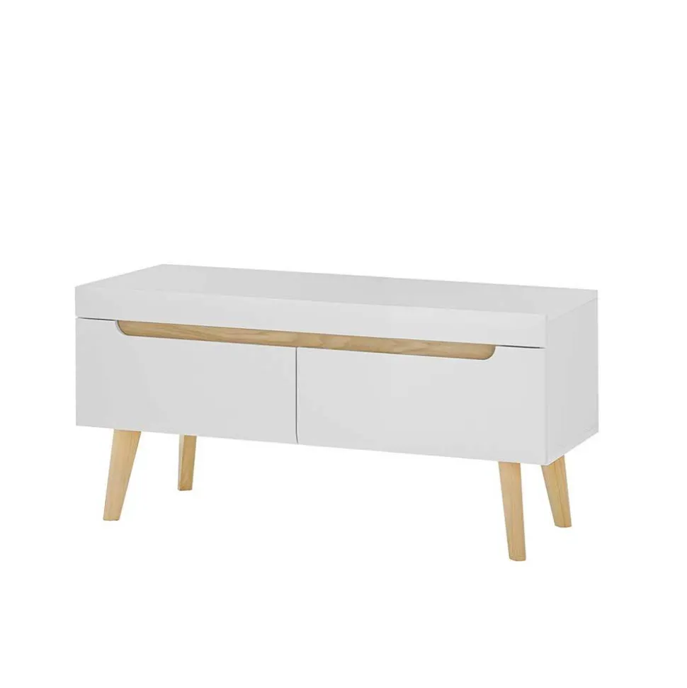 Scandi Chic TV Wohnwand Möbel - Ginko (vierteilig)