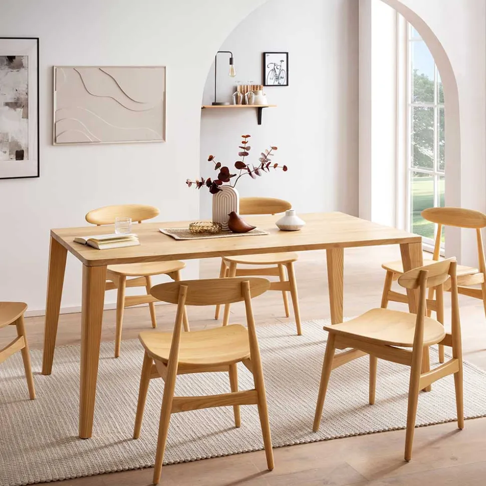 Scandi Esstisch aus Sungkai Holz - Cinisella