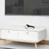 Scandi TV Board in Weiß mit Eiche Natur - Kolreva