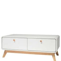 Scandi TV Board in Weiß mit Eiche Natur - Kolreva