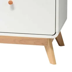 Scandi TV Board in Weiß mit Eiche Natur - Kolreva