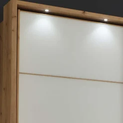 Schiebetürschrank in Weiß Glas - Crucav