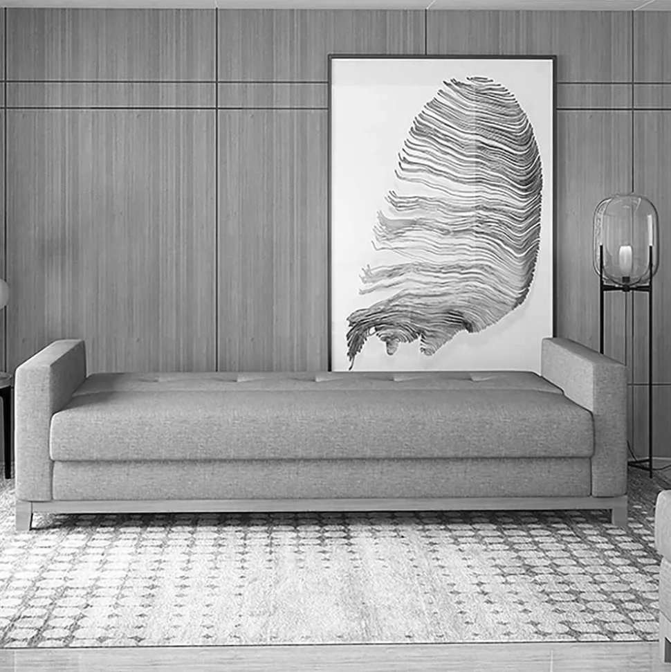 Schlafcouch in Dunkelblau Velours - Tadeuz
