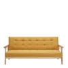 Schlafcouch in Gelb & Eukalyptus Natur - Emkola