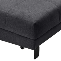 Schlafcouch mit Bettkasten in Dunkelgrau - Lenza