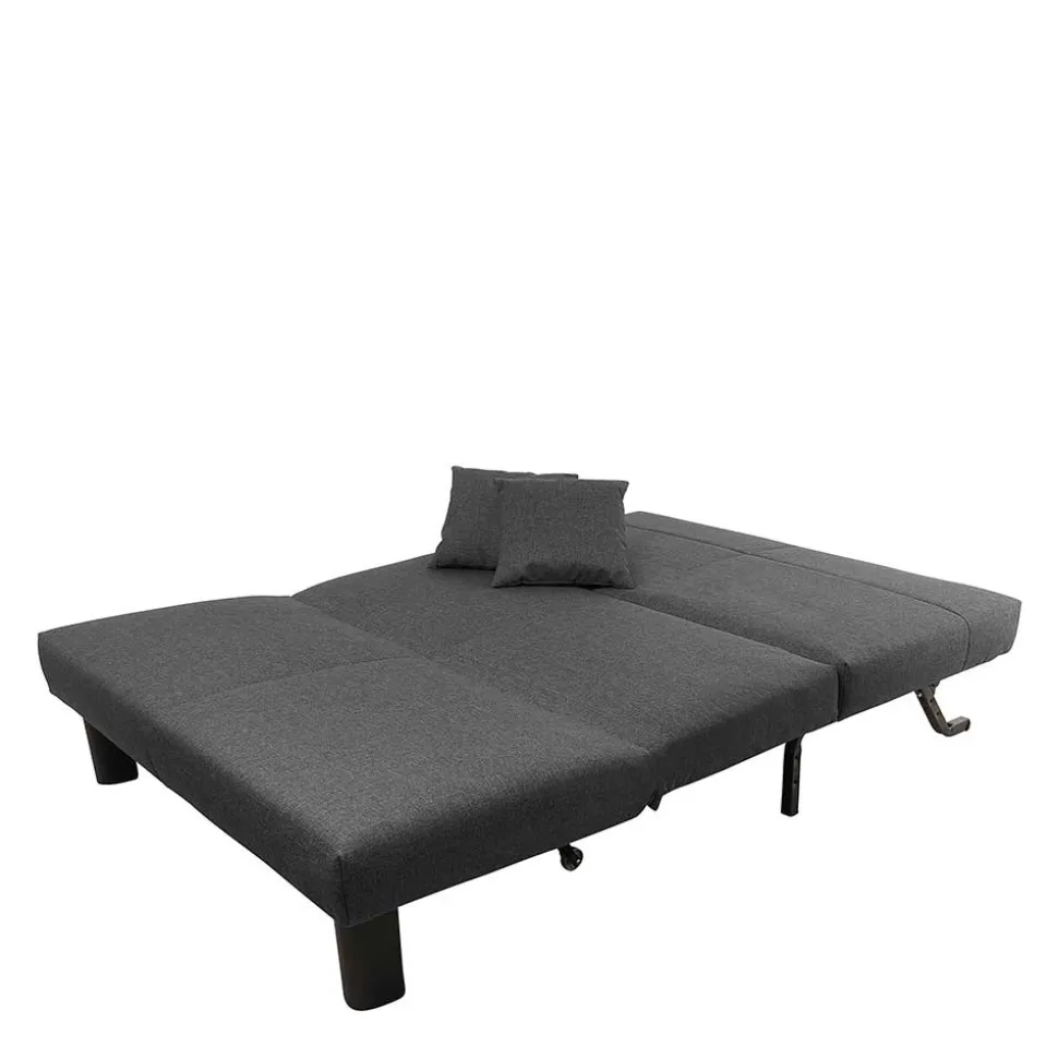 Schlafsofa ohne Armlehnen in Dunkelgrau - Jandusc
