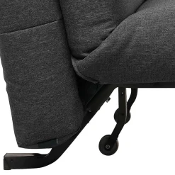 Schlafsofa ohne Armlehnen in Dunkelgrau - Jandusc