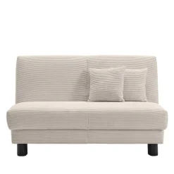 Schlafsofa zum Ausziehen in Beige Cord - Zentra