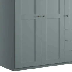 Schlafzimmer Kleiderschrank in Graugrün - Rajavo