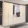 Schlafzimmer Kleiderschrank mit Spiegel Falttür - Rativian
