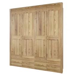 Schlafzimmer Kleiderschrank 4 türig & Schubladen - Zamron