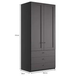 Schlafzimmer Kleiderschrank 100x216x58 - Mataram I