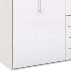 Schlafzimmer Kombi-Kleiderschrank in Weiß - Dolienca