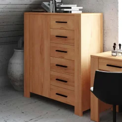 Schlafzimmer Kommode Mosniak mit Tür und Schubladen