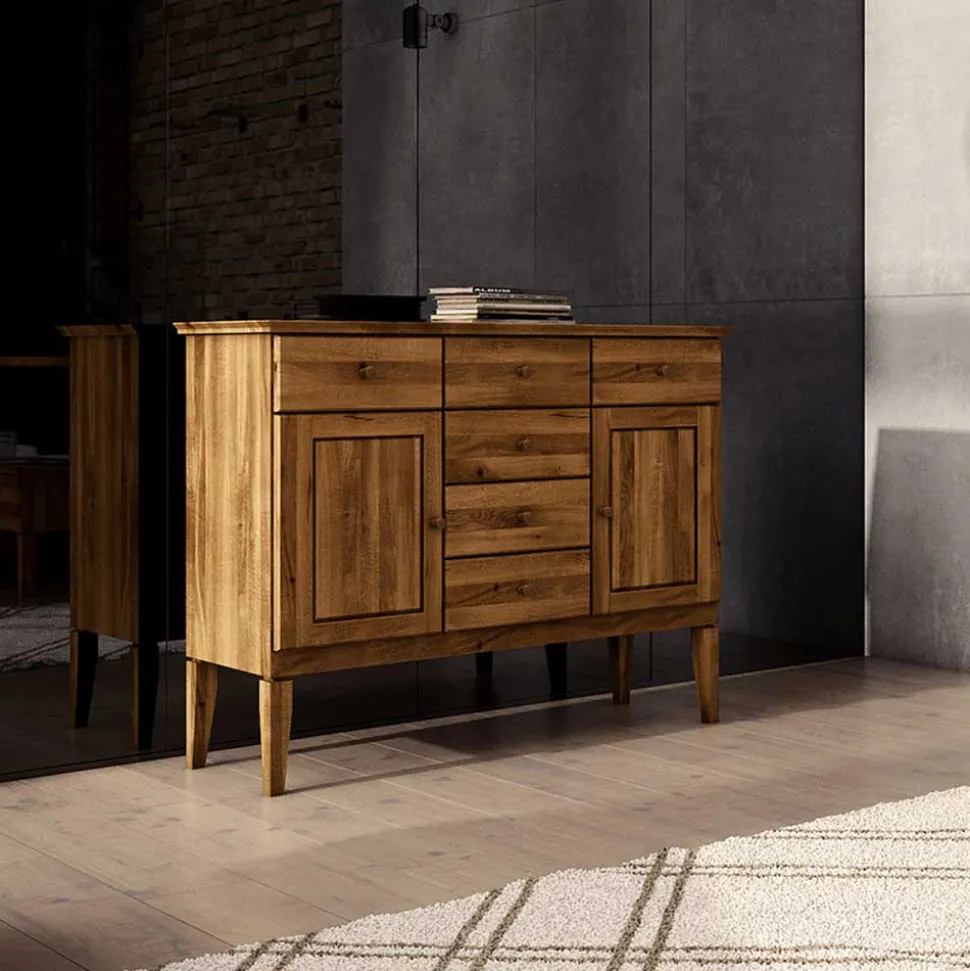 Schlafzimmer Sideboard Masdamos aus Wildeiche Massivholz