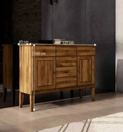 Schlafzimmer Sideboard Masdamos aus Wildeiche Massivholz