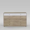 Schlafzimmer Sideboard Segradon in Eiche Sägerau Weiß
