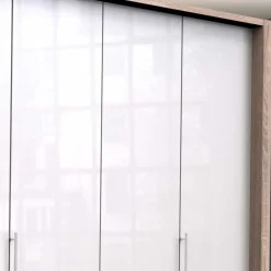 Schlafzimmer-Kleiderschrank mit Tür & 2 Falttüren - Bosays