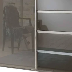 Schlafzimmerschrank in Braun Glasfront - Cudossy