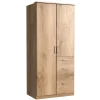 Schlafzimmerschrank in Holzoptik Plankeneiche - Osicria