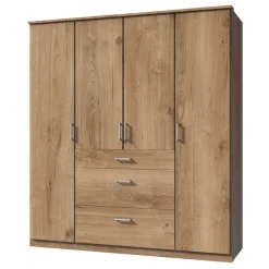 Schlafzimmerschrank in Holzoptik 179x199x58 cm - Osicria