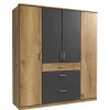 Schlafzimmerschrank in Plankeneiche Dekor - Leviza