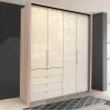 Schlafzimmerschrank mit 2 Falttüren und 4 Schubkästen - Rativian