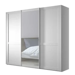 Schlafzimmerschrank mit Schwebetüren in Weiß - Flinn
