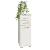 Schmaler Bad Schrank 31 cm breit - Amassa