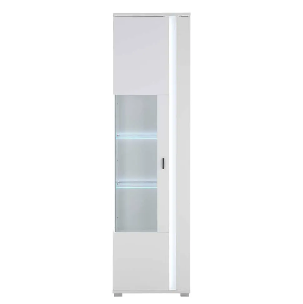 Schmaler Vitrinenschrank mit LED Beleuchtung - Tirol
