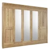 Schrank fürs Schlafzimmer 5-türig - 3 Spiegel - Zamron