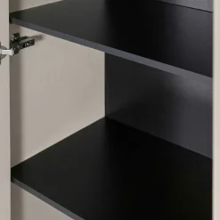 Schrank in Hellgrau mit Bügelgestell - Lergavano
