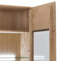 Schrank Vitrine aus Eiche Massivholz - Destal