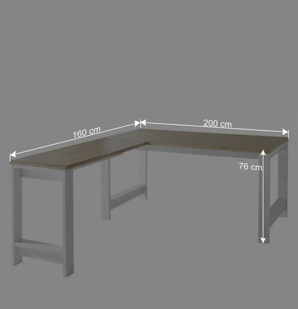 Schreibtisch & Rollcontainer Set - Mehady (dreiteilig)