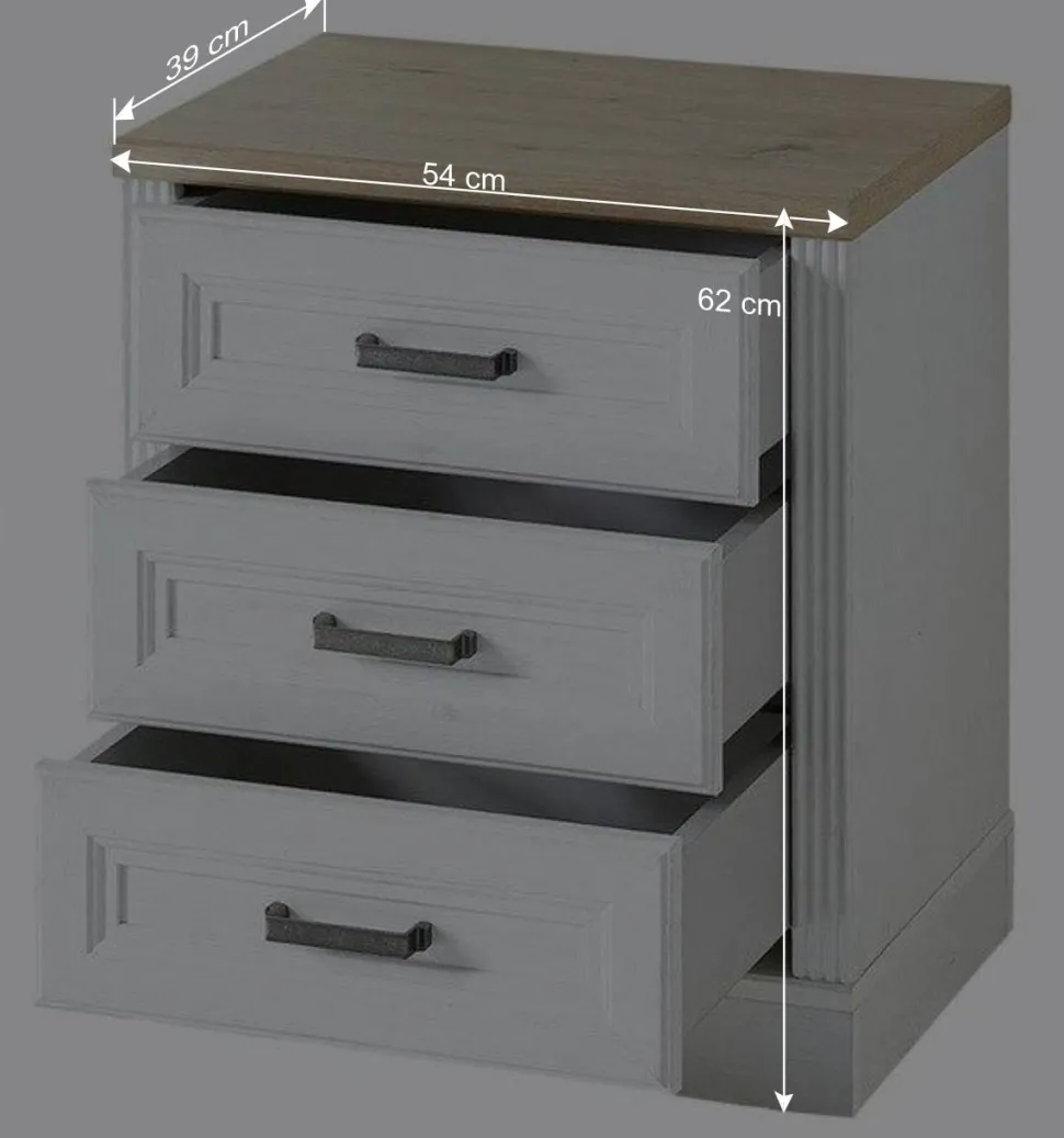 Schreibtisch & Rollcontainer Set - Mehady (dreiteilig)