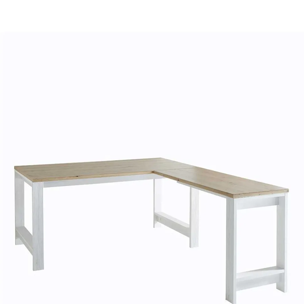 Schreibtisch & Rollcontainer Set - Mehady (dreiteilig)