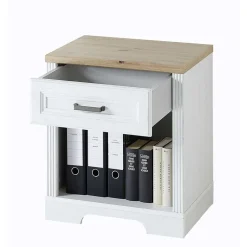 Schreibtisch & Rollcontainer Set - Mehady (dreiteilig)