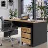 Schreibtisch & Rollcontainer 158x79 cm - Contrage (zweiteilig)