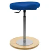 Schreibtisch Hocker in Blau Stoff - Morsina