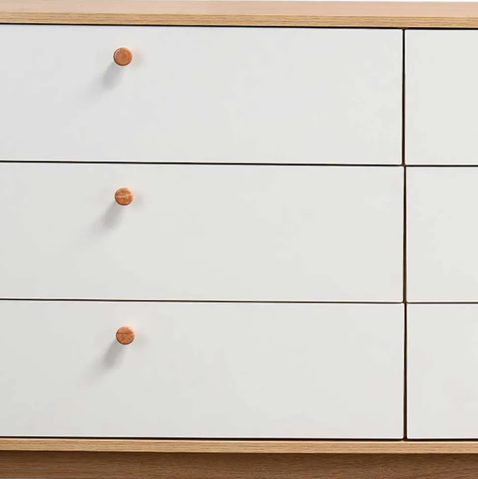6-Schubladen-Kommode im Scandi Chic - Jendren