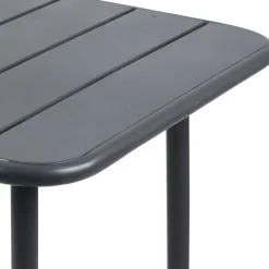 Schwarze Outdoor Essgruppe Set - Xenata (fünfteilig)