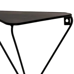Schwarze Wandregale dreieckig - Olciano (2er Set)