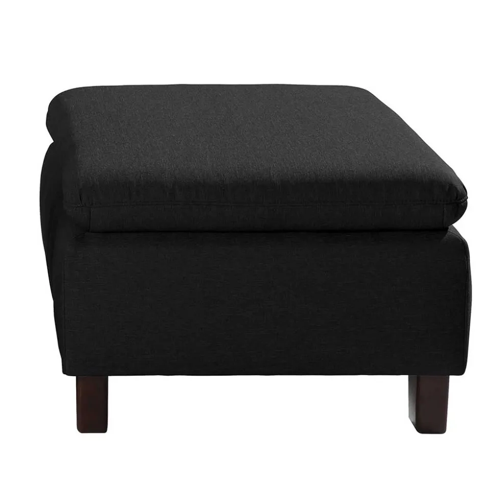 Schwarzer Polstersessel 100 cm breit - Voscona