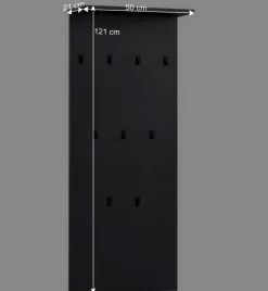 Schwarzes Flurmöbel Set - Anderian (vierteilig)