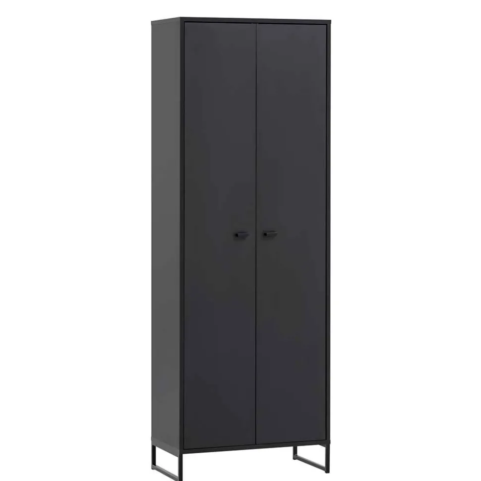 Schwarzes Flurmöbel Set - Anderian (vierteilig)