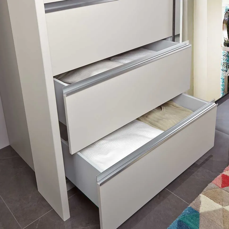 Schwebetüren-Kleiderschrank in Champagner - Nafissa