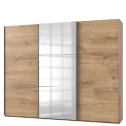Schwebetüren-Kleiderschrank in Plankeneiche - Dagidoyo