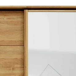 Schwebetürenschrank aus Wildeiche mit Spiegel - Divnoi