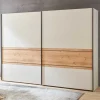 Schwebetürenschrank in Eiche Bianco & Beige - Kezmina