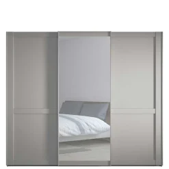 Schwebetürenschrank in Hellgrau - Ridonna